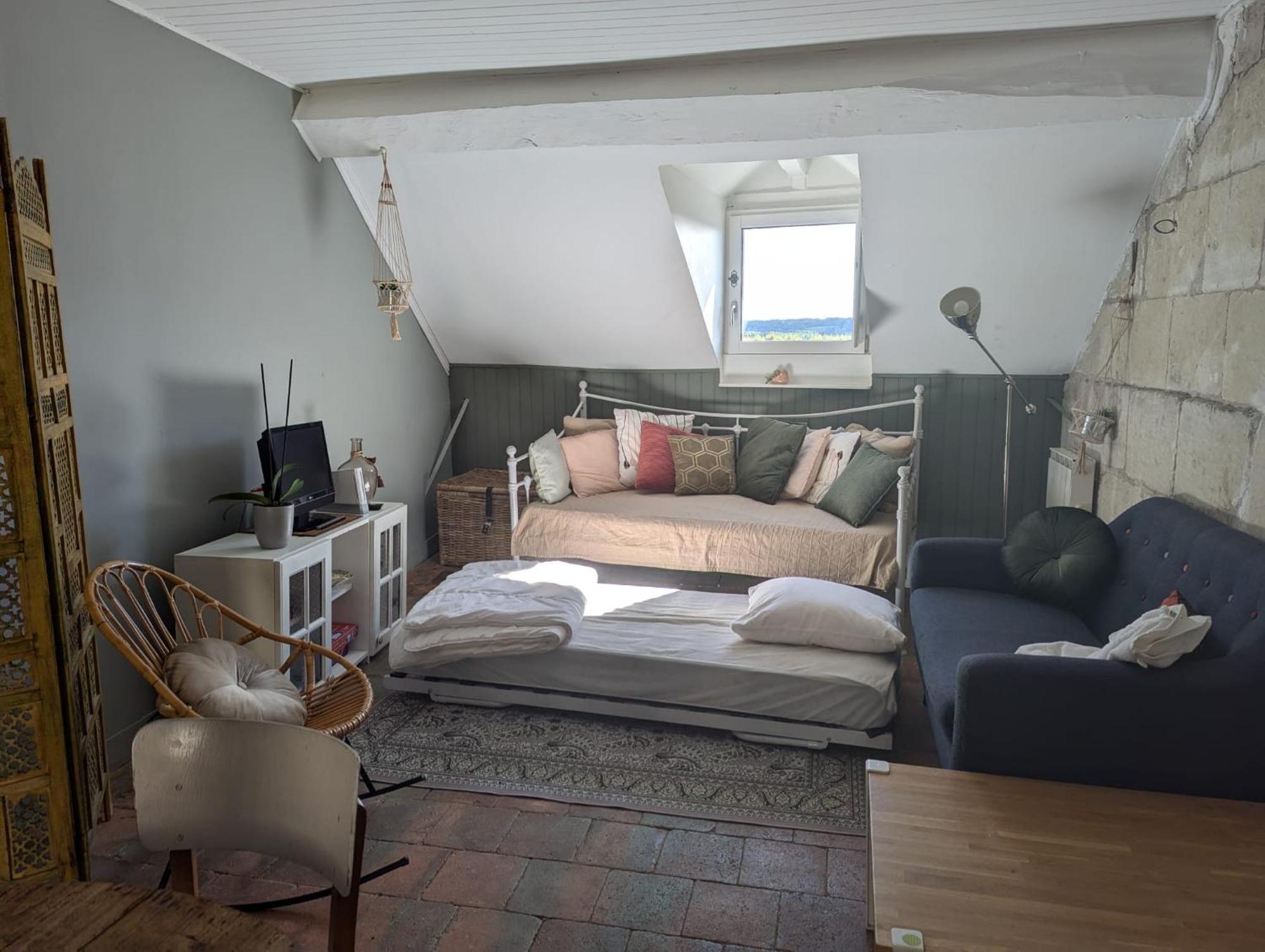 Appartement Des Hirondelles , Au Pied Du Chateau 시농 외부 사진